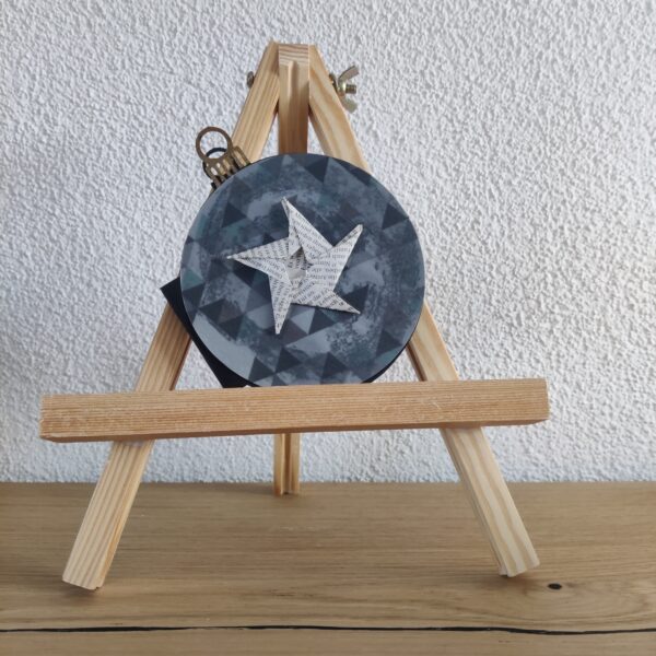 Christbaumkugel - Origamistern matt